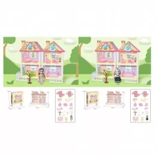 Кукольный домик BabyToys 666-3AA-8 с мебелью и куклой