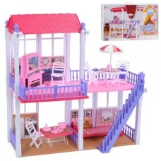 Кукольный домик BabyToys 921 двухэтажный с мебелью