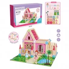 Кукольный домик BabyToys WF251-2 деревянный 77 деталей