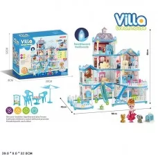 Кукольный домик BabyToys 556-78A с куклой и мебелью