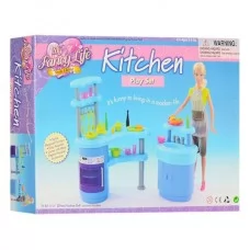 Кухня для Барби BabyToys 2916 с плитой и мойкой Кухня для Барби BabyToys 2916 с плитой и мойкой