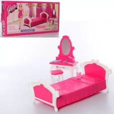 Спальня для кукол BabyToys 3014 с кроватью и аксессуарами Спальня для кукол BabyToys 3014 с кроватью и аксессуарами
