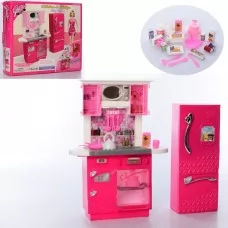 Кухня для Барби BabyToys 3016, 26см, с посудой Кухня для Барби BabyToys 3016, 26см, с посудой