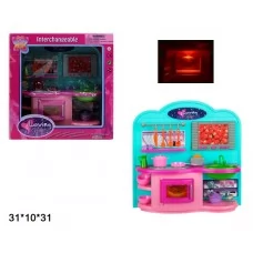 Кухня для Барби BabyToys 2906 пластмассовая для девочек Кухня для Барби BabyToys 2906 пластмассовая для девочек