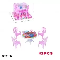 Столик для кукол BabyToys 77-9B пластиковый 12х10х12см