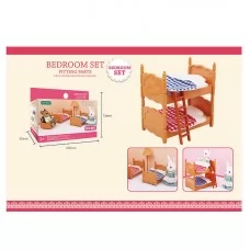 Кроватка для кукол BabyToys B 07, 2 ліжка з постіллю