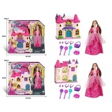 Замок принцессы BabyToys KDL 55 с куклой пластмассовый