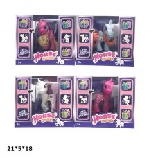 Лошадка для куклы BabyToys Единорог 1622 пластмасса 2 колеса