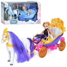 Карета для кукол BabyToys 246A-64A со звуком на батарейках Карета для кукол BabyToys 246A-64A со звуком на батарейках