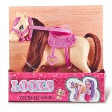 Лошадка для ляльки BabyToys 8681-1 пластмасова 12,5см
