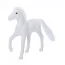 Флокована конячка BabyToys 88147 з гребінцем, 11см Флокована конячка BabyToys 88147 з гребінцем, 11см