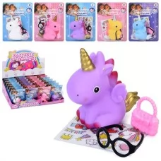 Игрушка лошадка единорог BabyToys LD6038K7 с аксессуарами