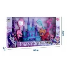 Конячка для ляльки BabyToys HF 1006 пластмасова різнокольорова Конячка для ляльки BabyToys HF 1006 пластмасова різнокольорова