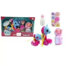 Конячка для ляльки BabyToys SM 338 пластмасова різні кольори Конячка для ляльки BabyToys SM 338 пластмасова різні кольори