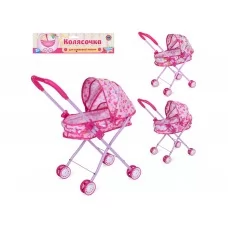 Коляска для ляльок, класика, подвійні колеса, 4 кольори M 0354 U/R Коляска для ляльок, класика, подвійні колеса, 4 кольори M 0354 U/R