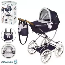 Коляска для кукол BabyToys 80044 металлическая с люлькой