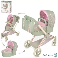 Коляска для кукол трансформер BabyToys 81768 с люлькой