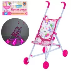 Коляска для кукол BabyToys 899K-1B со светом, металл