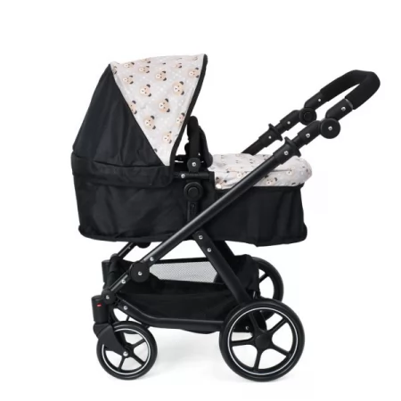 Коляска для куклы BabyToys 9709 классическая с корзиной Коляска для куклы BabyToys 9709 классическая с корзиной