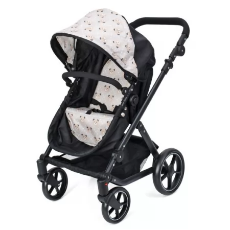 Коляска для куклы BabyToys 9709 классическая с корзиной Коляска для куклы BabyToys 9709 классическая с корзиной