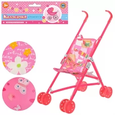 Коляска для кукол Bambi M 0348 металлическая Коляска для кукол Bambi M 0348 металлическая