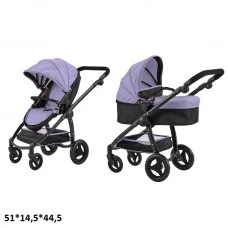 Коляска для кукол Carrello Ultra 9696 металл фиолетовая