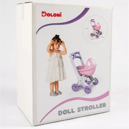 Візок для ляльок з люлькою, DOLONI-TOYS 0121/04 Розмір: 
Длина - 44 см
Ширина - 33 см
Висота - 58 см
