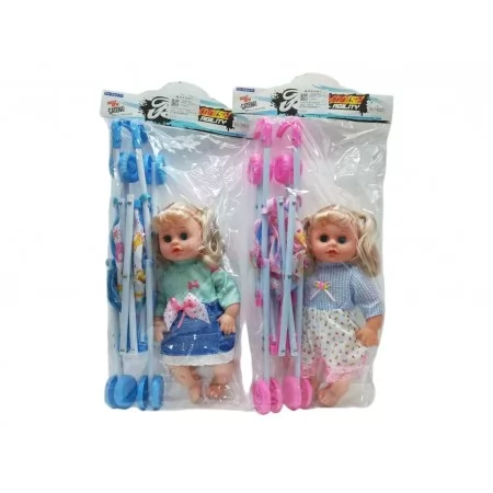 Лялька з візочком Baby Doll, 30 см, 2 види FY912416 Лялька з візочком Baby Doll, 30 см, 2 види FY912416