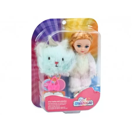 Кукла с плюшевым другом GN4008A-7, шарнирная, 2 вида Кукла с плюшевым другом GN4008A-7, шарнирная, 2 вида