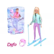 Кукла лыжница шарнирная 29см Defa Lucy 8520
