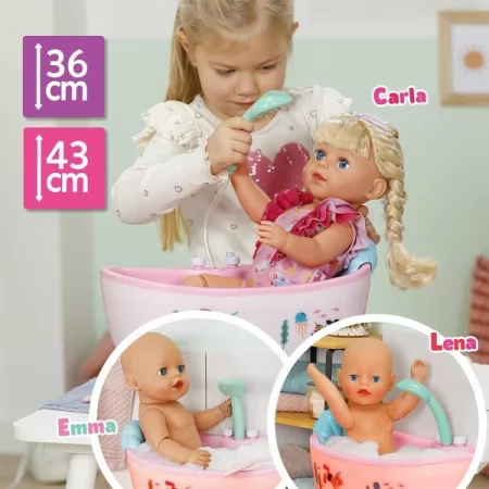 Автоматична ванночка для ляльки BABY BORN серії "Click and Play" – КАЗКОВЕ КУПАННЯ світло, звук