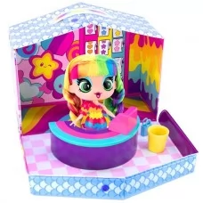 Игровой набор Decora Girlz с куклой 13 см Дизайнерский магазин наклейок D1009 