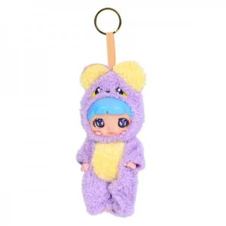 Кукла-брелок BabyToys 221E 12см, набір 6 видів для дівчинки