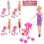 Лялька BabyToys 333-54 25см з коляскою для дівчинки