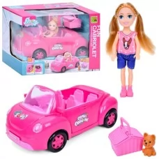 Кукла с машиной BabyToys 9045-2, открывающаяся дверь Кукла с машиной BabyToys 9045-2, открывающаяся дверь