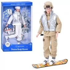 Шарнірна лялька BabyToys A806AB скейтбордист 31см
