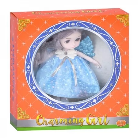 Кукла B184-7 16см, фея, с крыльями, шарнирная, 4 вида, в кор-ке
