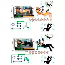 Шарнирная кукла спортсмен 29см с гантелями BabyToys
