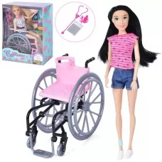 Шарнирная кукла BabyToys KQ159 с инвалидной коляской