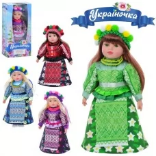 Кукла M 5079 I UA Украиночка,мяконабивная 47cм,муз(укр.песня),4виды,бат(таб), розобр.кор