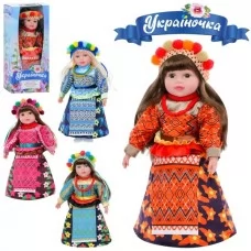 Кукла M 5085 I UA Украиночка,мяконабивная 47cм,муз(укр.песня),4виды,бат(таб), розобр.кор