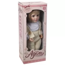 Кукла M 6466 I UA Адель, 53см, интерактивная, подвижные голова и руки, настоящая мимика/подвижные уста, 35 стихов, 4 сказки, 7 песен, говорит более 80 фраз, отвечает на вопросы, на бат-ке, в коробке, 21,5-53-16см