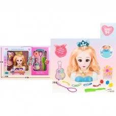 Манекен для зачісок BabyToys 125-16QD з косметикою та аксесуарами Манекен для зачісок BabyToys 125-16QD з косметикою та аксесуарами
