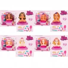 Манекен голова для зачісок BabyToys з аксесуарами, 16,5 см Манекен голова для зачісок BabyToys з аксесуарами, 16,5 см