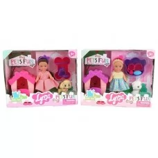 Кукла BabyToys 4615 с будкой и аксессуарами, 2 вида