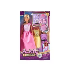 Кукла BabyToys 30 см с резиновой головой и 3 сменными платьями