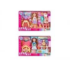 Кукла BabyToys 7018 с аксессуарами для ухода, 13 см