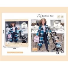 Кукла BabyToys A 789-1 семья 30 см с аксессуарами