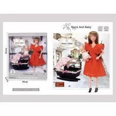 Кукла семья BabyToys 30 см с аксессуарами и коляской