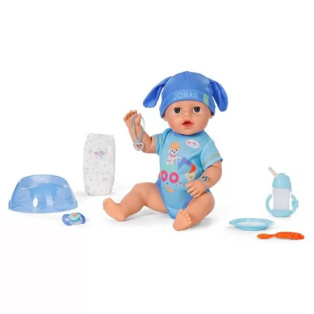 Лялька BABY BORN серії "Click and Play" – ДЖОНАС 43 см, з аксес. Лялька BABY BORN серії "Click and Play" – ДЖОНАС 43 см, з аксес.